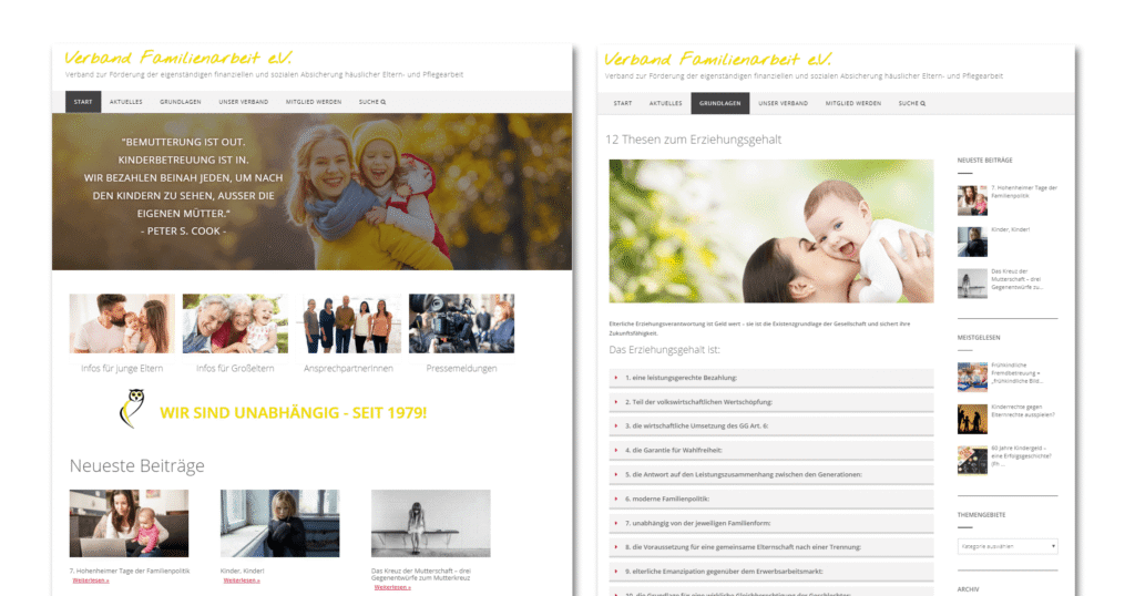 Verbandswebsite Header