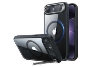 iPhone 17e Classic Hybrid Magnet-Hülle (Stash Ständer) - Clear Black